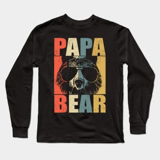 Papa Bear Vintage Long Sleeve T-Shirt